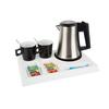 Wood White Signum Tray With Star Kettle